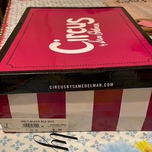 Circus by Sam Edelman boots names HOLT, leather and man made material